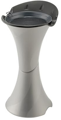 Bama Posacenere A Colonna da Terra Smoking Silver Argento con Setaccio E Sabbia, Unica