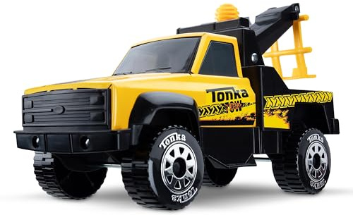 Tonka Steel Classics | Tow Truck | Kids Construction Toys for Boys and Girls, Vehicle Toys for Creative Play, Motor Skill Development for Kids Ages 3+ | Basic Fun 06117 FFP