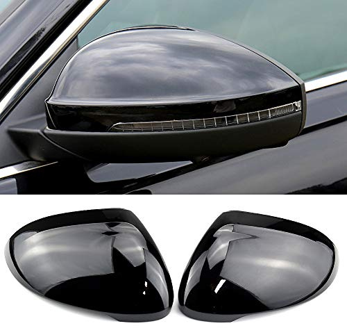 MKptopia ABS de carbono cubierta de espejo retrovisor tapa de espejo lateral Compatible con VW Pa-ssat B8 Art-eon 2016-2019 NEGRO