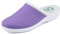 JOMIX Gartenschuhe Damen Clogs Pantoletten Berufsschuhe Kochschuhe Bequeme Sanitär-Clogs Medizinische Gartenschuhe Leder Fußbett (01 Lila, 38 EU)
