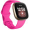 Armbänder Kompatibel mit Fitbit Versa 3 Armband/Versa 4 Armband/Sense Armband/Sense 2 Armband Damen Herren, Weiches Silikon Uhrenarmband Sports Watch Ersatzarmband (Einheitsgröße, Hot Rosa)