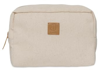 Jollein Twill Windeltasche - Natural - Windeletui - Leinen Look - Kosmetiktasche - Organizer