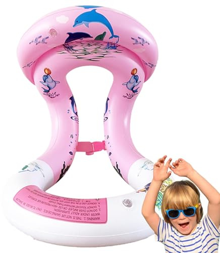 Anello galleggiante per bambini - Anello da nuoto durevole, galleggiante per piscina vibrante | Anello da nuoto regolabile gilet galleggiante per bambini, aiuto di sicurezza di galleggiamento