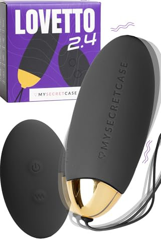 MySecretCase Vibrator Mit Fernbedienung 9 Vibrationen Vibro Eier für Frauen Beckenbodentrainer für Frau Sextoys Liebeskugeln für die Frau Vibrator Ferngesteuert Wasserdicht