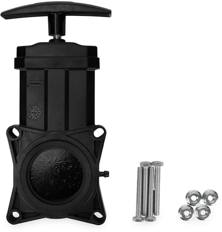 Camco RV Ersättande avfallsventil med handtag – har hållbart plasthandtag och 3,5 cm diameter ventilöppning (39503)