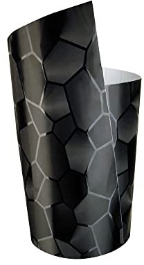 FOLIATEC Cockpit Designfolie Hexagon schwarz