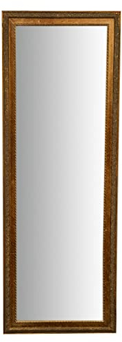 Biscottini 142 x 52 x 3 cm lång väggspegel | Antik väggspegel | Sovrumsspegel | Shabby Spegel | Lång väggspegel