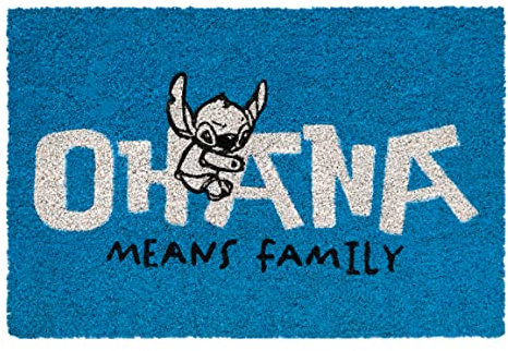 Grupo Erik Kokosmatte Fußmatte Disney Stitch - Schmutzfangmatte 40x60 cm - Fussmatte Lustig - Türmatte Innen Disney Lilo Uns Stitch Geschenke
