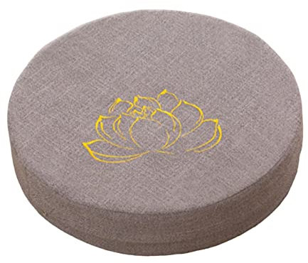 LOVIVER Yoga-Meditationskissen, bequemes Sitzkissen, japanische Tatami-Matte, Bodenkissen für Yoga, Schlafzimmer, Teezeremonie, Frauen, Geschenke, Grau 10cm