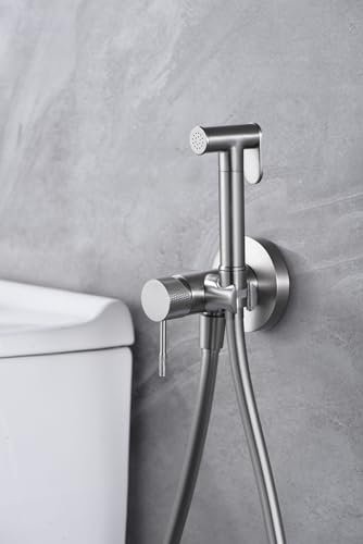 Mice RDD038/NQ Einhebelmischer für Bidet, hygienische Dusche, Bidetarmatur für Warm-/Kaltwasser, Serie Line, gebürstetes Nickel