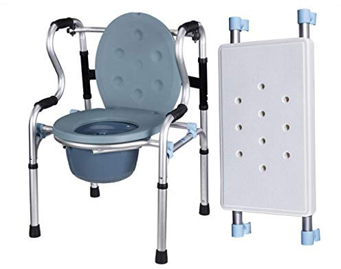 Girello in piedi per riabilitazione con vasino, sedia da WC, puleggia con sedile e telaio da passeggio, sedia da bagno stampella (senza ruota)