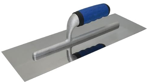ZCHYTOOL Glättekelle Rostfrei 38 x 13 cm Premium Trockenbau Werkzeug Profi Groß Glättekellen Für Zementmörtel und Putz Traufel mit Edelstahlblatt