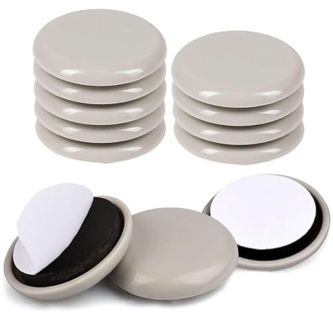 Furniture Sliders for Carpet 50mm, 12pcs Furniture Glides Sliders Sliding Pads Carpet Moving Pads for Wooden Hard Floors Heavy Items