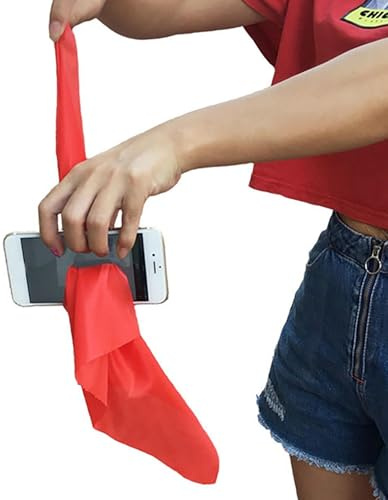 Trucchi Per Le Sciarpe Per Bambini | Trucchi Per Illusioni Ravvicinate Del Cellulare Silk Through | Per Spettacoli Teatrali Da Mago Per Principianti, Tira La Seta Attraverso I Trhi Magici