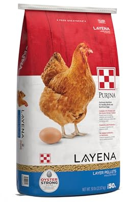 Purina, Layena Pellets, Chicken Feed for Laying Hens, 50 lbs