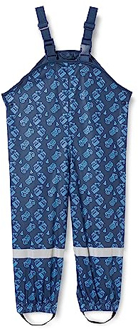 Playshoes Pantalones de Barro, Monos de lluvia para Unisex niños, Azul (Marine 11 Construcción), 92