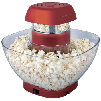 Frigidaire EPM111-RED, Retro Hot Air Popcorn Popper/Maker, Red