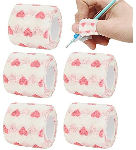 Athletic Finger Tape 5 Pack Elastic Non Woven Bandage Adhesive Bandage Wrap Atmungsaktives Sport-Erste-Hilfe-Bandage Tape