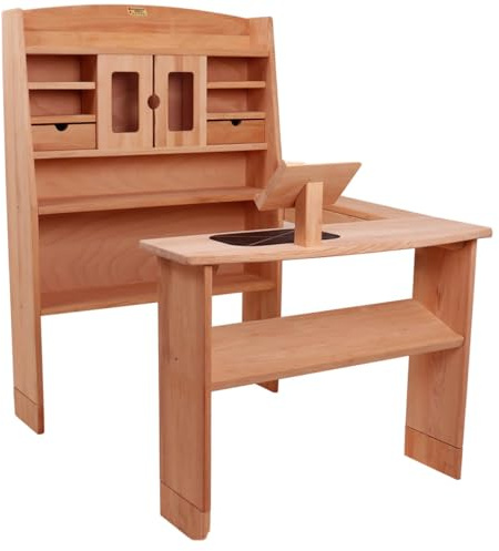 Kinder Kaufladen aus Massivholz | Mit Kasse, Scanner & Regalen | Viel Kaufmannsladen Zubehör aus Holz erhältlich!