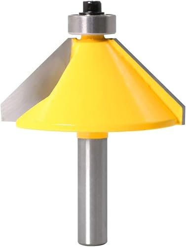 Fresa per smussare, fresa per legno Punta del router for formatura di bordi smussati e smussati da 45 gradi con gambo da 8 mm, punta for fresa con punta in carburo for la lavorazione del legno