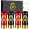 Skull with Hat Plastic Shot Glasses Set of 4 with Gift Box for Men Women Gothic Fans Wedding Party Birthday Halloween 12GA Small Shot Cups Plastic Black Red