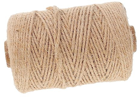 NUOBESTY Cuerda Sisal Decorativa para Manualidades Cinta De Yute para Hogar Envoltura De Regalos Vintage