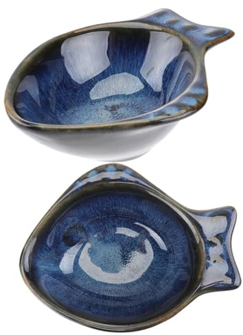 iplusmile Lot De 2 Plats à Sauce Céramique Miniatures Bol à Sauce Soja Résistant Aux Taches Restaurant Et Apéritifs Plats Dip Pratiques