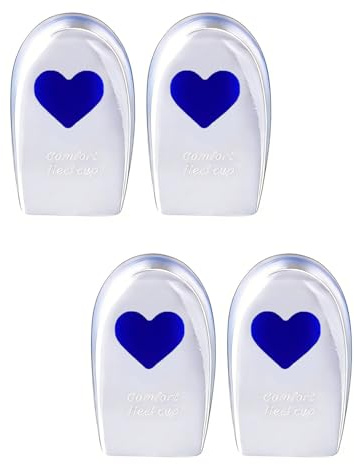 xiluuyou 2 Pairs Gel Heel Cups, Gel Heel Pads for Cushion Comfort