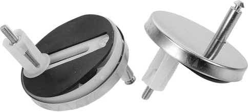 HOOTNEE 2 Pares de Tornillos Expansibles de Plástico 6.5 Cm para Asiento de Inodoro con Tapones de Goma, Kit de Fijación Rápido y Resistente, Accesorios Completos para Montaje en Baño