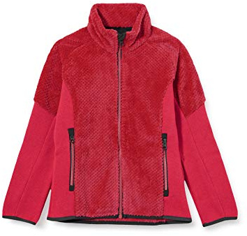 CMP Giacca in Pile Orsetto High Loft, Bambina, Magenta, 98, Magenta