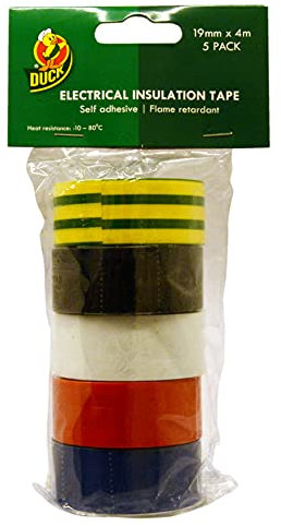 Duck Tape Insulating Electrical Tape Multipack 19mm x 4m