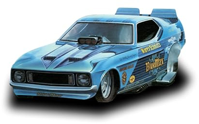 MPC Blue Max Long Nose Mustang Funny Car 1:25 Scale Model Kit