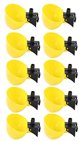 Hztyyier 10 Pezzi Abbeveratoio Automatico per Uccelli Forniture per Uccelli Domestici Bevitore di Acqua per Uccelli Ciotola per Bere Pollo Automatico per Quaglia di Pollo