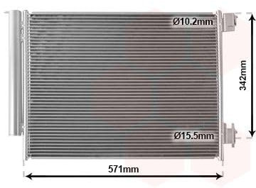 VAN WEZEL 15005700 Condensador aire acondicionado con secador