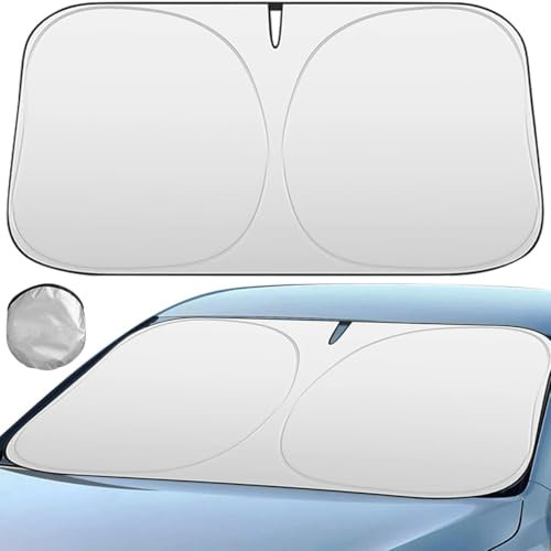 Xpccbhd Parasol para Parabrisa Delantero para Mercedes-Benz Viano W639 Viano Marco Polo BR.639 X-clusive W639, Automóvil Aislamiento Térmico y Protección UV - Plegable,B-Silver