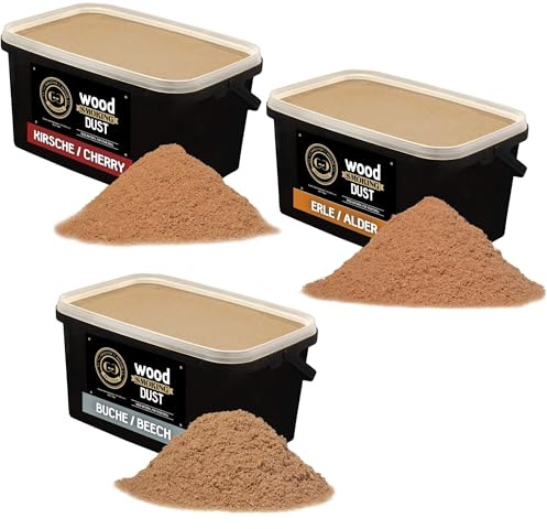 GRILLGOLD - Set di 5,5 litri di faggio, ontano e ciliegia