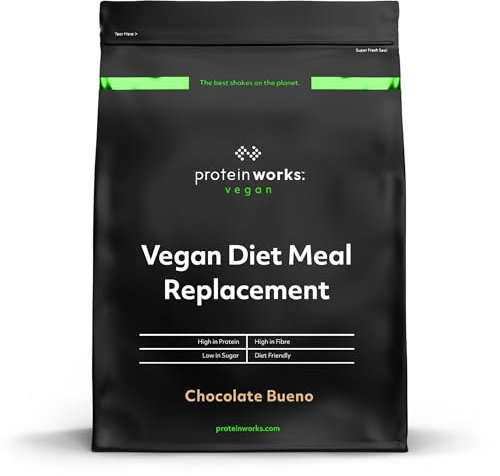 Protein Works - Vegan Diet Meal Replacement | 250 Calorie Meal | Plant Based | 28 Meals | Chocolate Bueno | 2kg