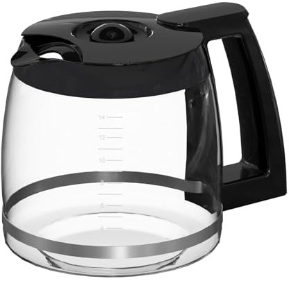 14-Cups Coffee Carafe Replacement Pot Compatible with Cuisinart Coffee Machine DCC-2200RC, DCC-2200, DCC-3200, DCC-3200P1, DCC-3200FR, DCC-3200CPAMZ, DCC-2600, DCC-2800,DCC-1800FR, CBC-7400 CBC-7000PC