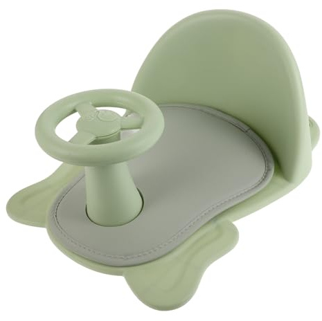 IWOWHERO Asiento para Bañera Infantil Antideslizante con Soporte Reclinable y Estante Compacto y Portátil para Bebés y Pequeños