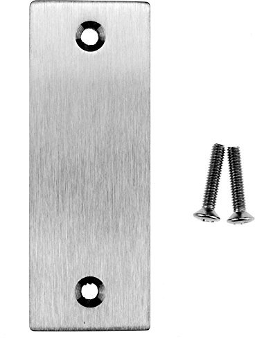 Drückerschild blind aus massivem Edelstahl Bohrlochabstand 67mm Blindrosette Blindschild