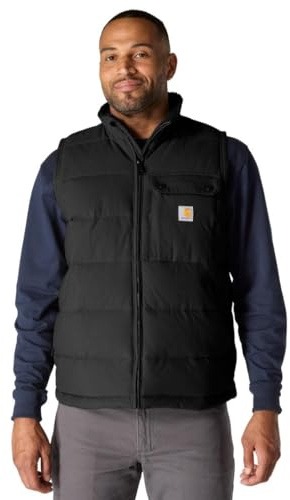 Carhartt Montana Loose Fit Insulated Vest, Gilet isolante Montana vestibilità ampia Uomo, Black,