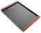 Serving Tray for Eating, Large Plastic Tray for Food Serving, Black Trays Rectangular Anti-Slip Top and Bottom with Easy Grip Handles for Dinner, Drinks, Tea, Party (43 * 30cm)
