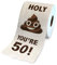 Prank Toilet Paper - Funny Birthday Rolls, 30-90 Lustige Toilettenpapier, Happy Prank Toilettenpapier, Neuheit Toilettenpapierrolle, Happy Prank Geburtstag Dekoration Geschenke für Herren Damen (50.)
