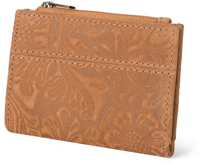 Full Grain Leather Wallet for Women - Bifold RFID Small Coin Purse Teen