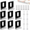8 Stück Spiegelhalterung Wand Edelstahl u Winkel Spiegelhalter Spiegelhalter Clip Kit Aus Edelstahl rahmenlose Spiegelmontage Clips für Spiegel Wand Montage Bilderrahmen