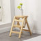 Step Stool Folding Ladder Solid Wood Flower Stand Shelf Household Ladder Multifunction Ascend Ladder Plant Stand