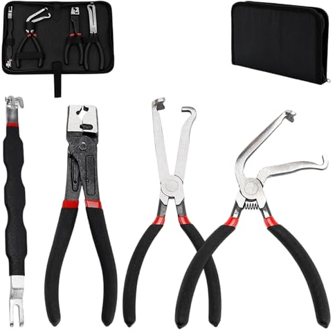 Ensemble de 4 pièces pour enlever les connecteurs électriques essentiels comprenant un outil de déconnexion de connecteur automobile, un outil de déverrouillage de connecteur