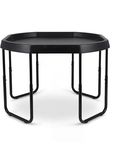 Plushé Haven 70cm Tuff Tray Table with Adjustable Stand – Kids Sensory Play Tray Table – Activity Play Table for Sand, Water & Learning – Height Adjustable 45cm / 55cm / 65cm – Heavy Duty Steel Frame