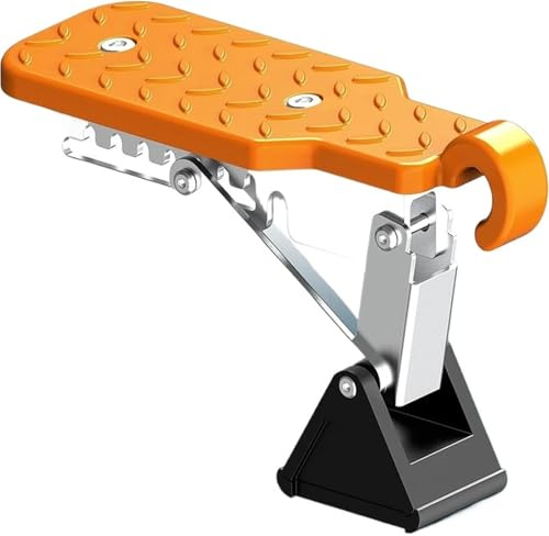Escalón de puerta de coche de ajuste universal con soporte para ambos pies, escalera de pedal, gancho de acceso al techo, 7 marchas ajustables para coches y SUV