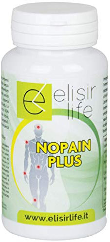 Integratore Alimentare naturale per funzione articolare e tensione con Artiglio del Diavolo, Partenio, Borwella, Curcuma e Zenzero: NOPAIN PLUS 100 cps ELISIRLIFE